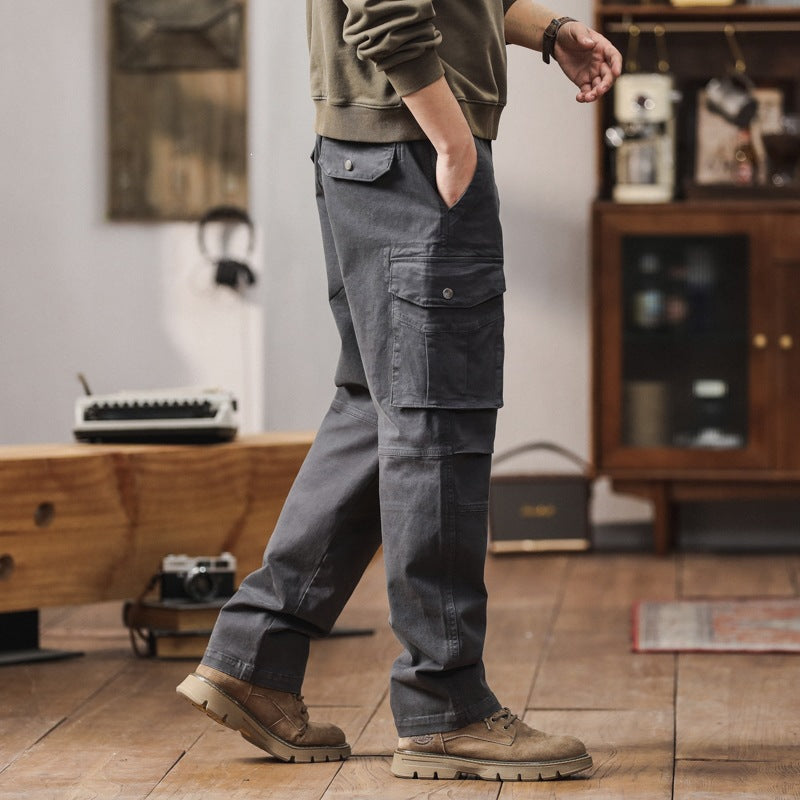 Herren Robuste Relaxed-Fit Cargohose mit verstärkten Knien und Mehrfach-Taschen Shop Nory