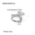 Damen Offener Ring mit modernem, geschwungenem Design Shop Nory
