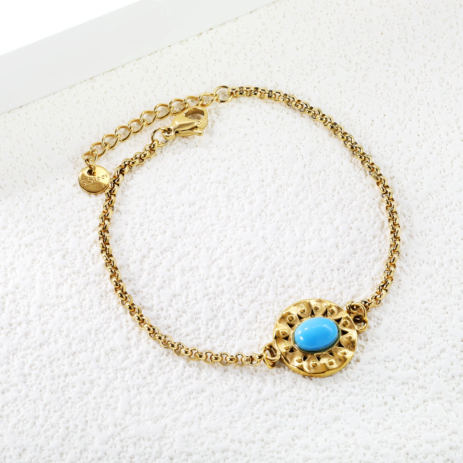 Damen zartes Armband mit goldplattierten Elementen und exquisite Perlenakzent Shop Nory