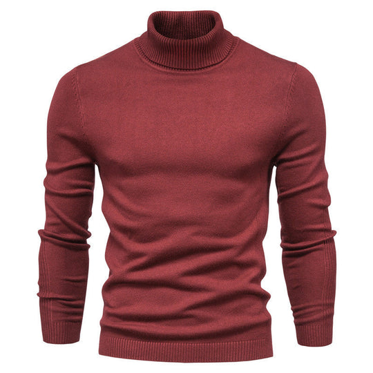 Herren modischer Rollkragenpullover aus feiner Merinowolle
