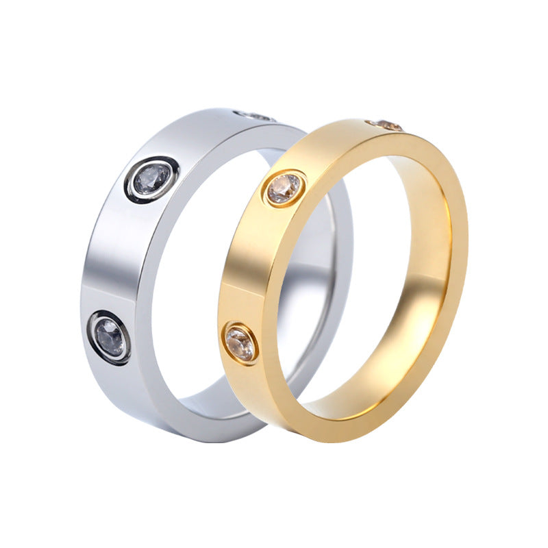 Damen Eleganter und zeitloser Ring mit funkelnden Kristallen Shop Nory
