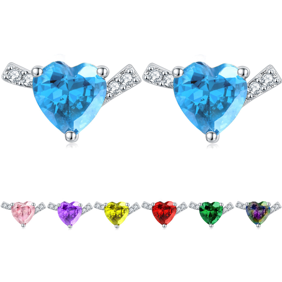 Damen Ohrringe mit stilvollem Schmetterlingsdesign und funkelndem Zirkonia-Besatz Shop Nory