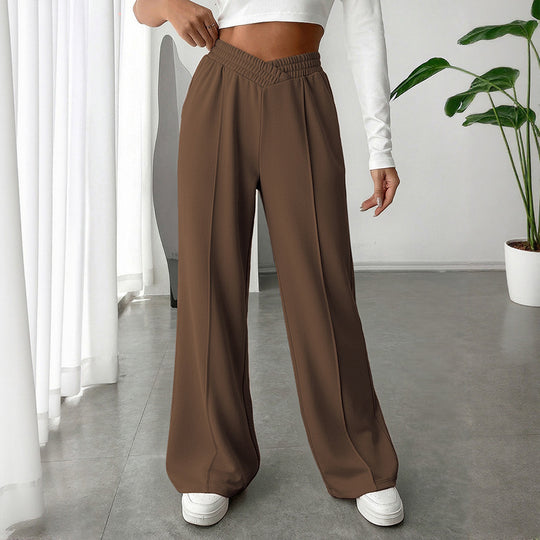 Damen Weite Sweatpants mit V-förmigem Taillenbund Shop Nory