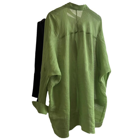Damen Leichte und luftige Bluse aus reinem Leinen Shop Nory