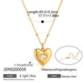 Damen Halskette mit elegantem Herzanhänger und hypoallergenem Edelstahl Shop Nory