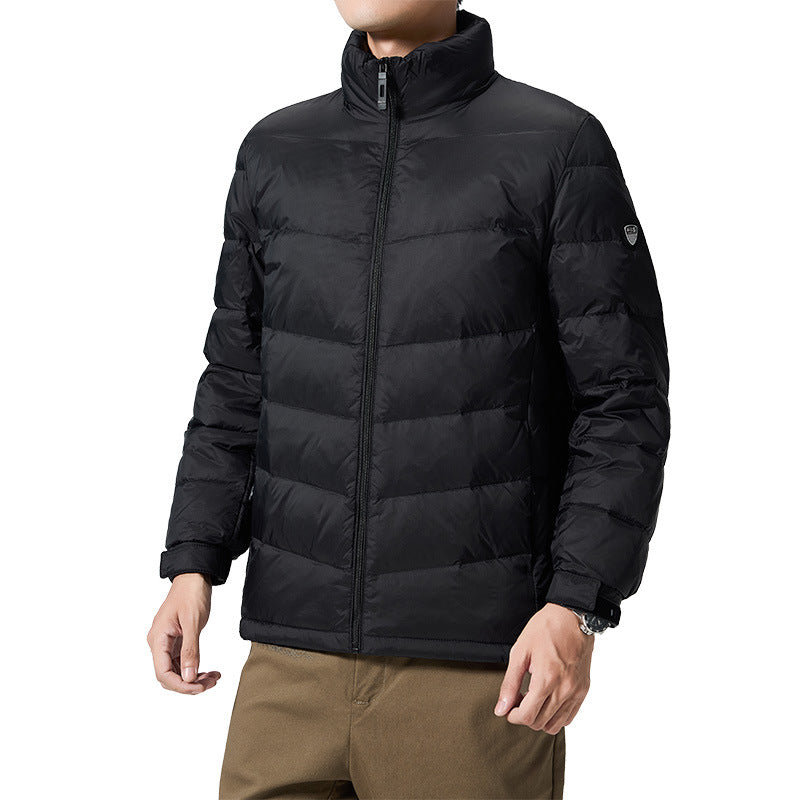 Herren Leichte gesteppte Thermojacke mit Stehkragen und winddichter Isolierung Shop Nory
