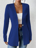 Damen elegante Blazerjacke mit asymmetrischem Schnitt