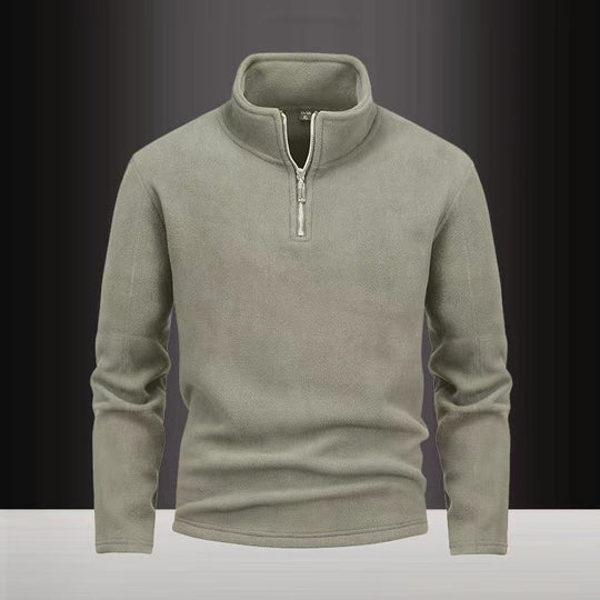 Herren nan Fleece-Halbzip-Pullover mit Stehkragen und flauschiger Mikrofleece-Qualität Shop Nory