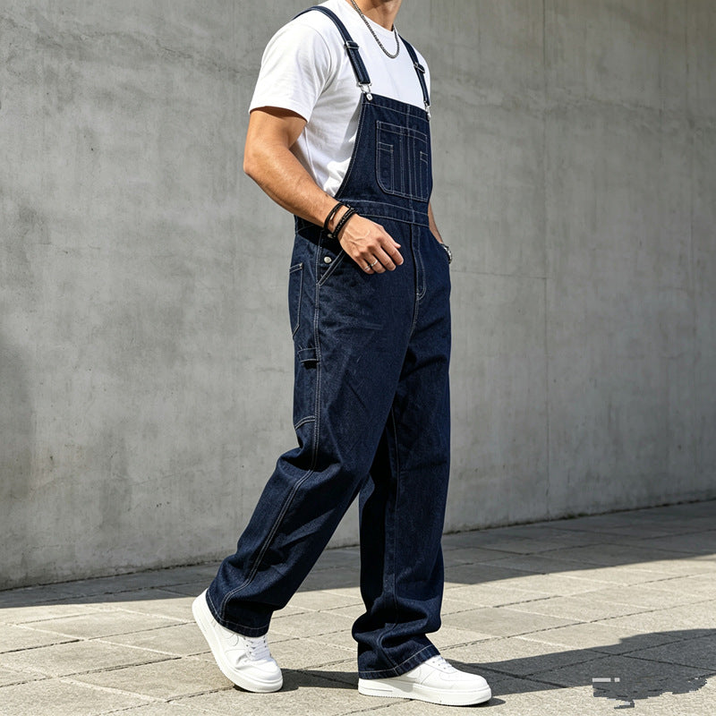 Herren Modische Denim-Latzhose Shop Nory