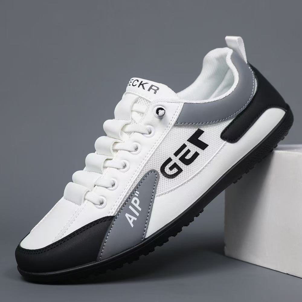 Herren Leichter Mesh- und Kunstleder-City-Sneaker mit gepolstertem Fersensteg und rutschfester Gummilaufsohle Shop Nory