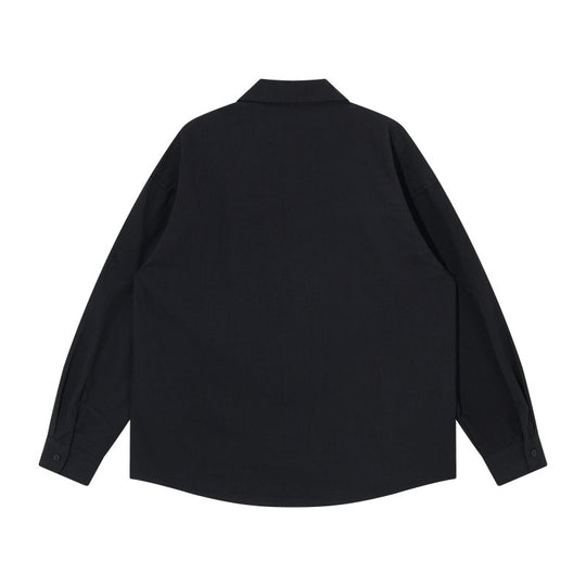 Herren Oversize-Hemdjacke im Workwear-Stil mit Ziersteppungen und Metallnieten Shop Nory