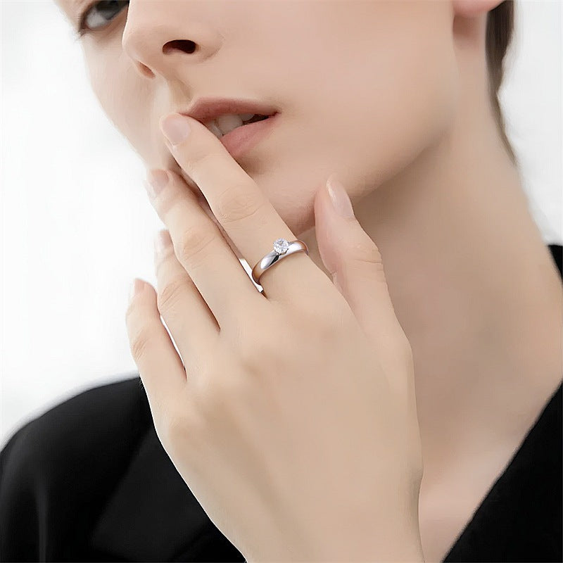 Herren Ring mit elegantem, hochglänzendem Finish und klassischer Form Shop Nory
