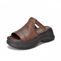 Damen Plattform-Sandalen mit eleganter Vorderseite und gepolsterter Sohle Shopnory