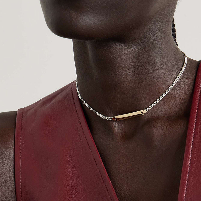 Damen Edelstahl Halskette mit verstellbarem Anhänger Shop Nory