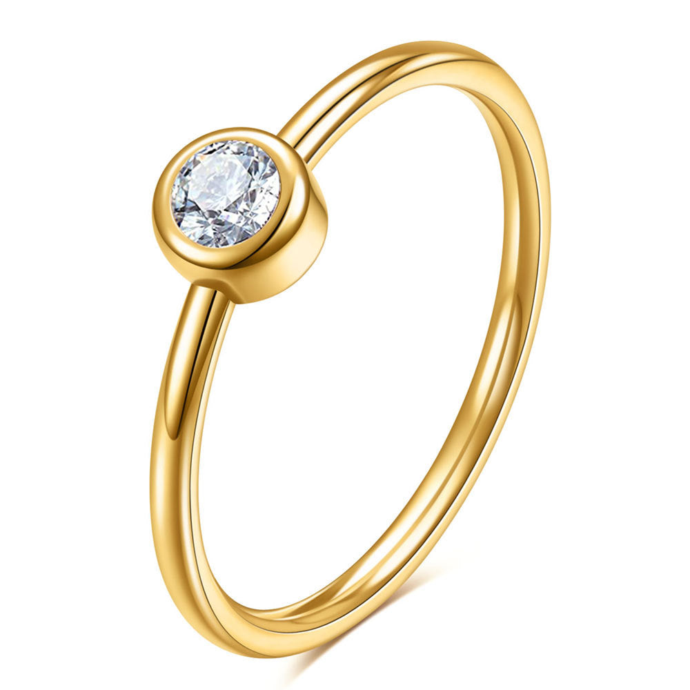 Damen Ring mit elegantem Zirkonia-Anhänger Shop Nory