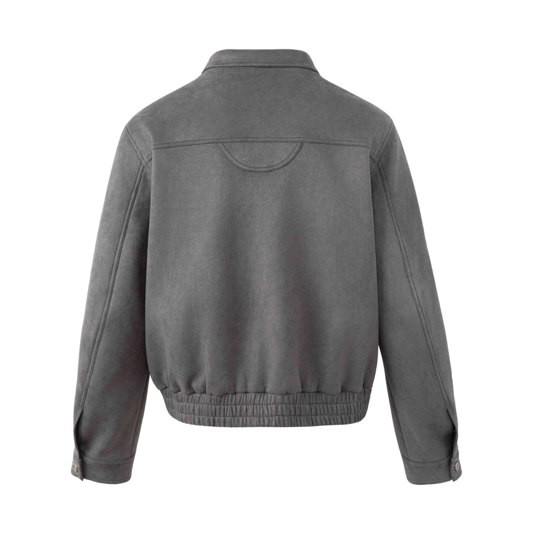 Herren Kurzblouson aus Velours mit Utility‑Taschen, Zippern und hohem Stehkragen Shop Nory