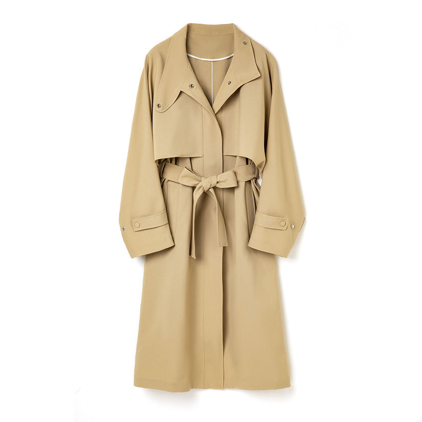 Damen Trenchcoat mit Bindegürtel und abnehmbarem Cape-Detail Shop Nory