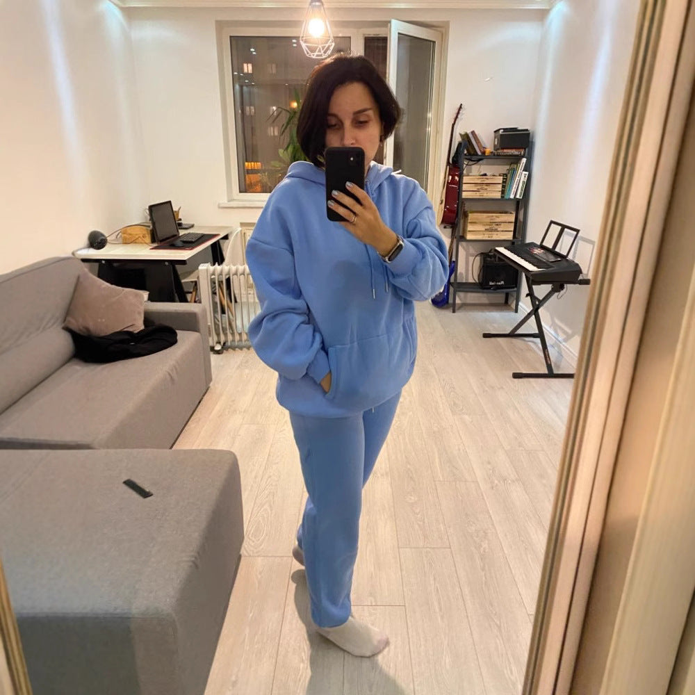 Damen lässiges Hoodie und Jogginghose Set