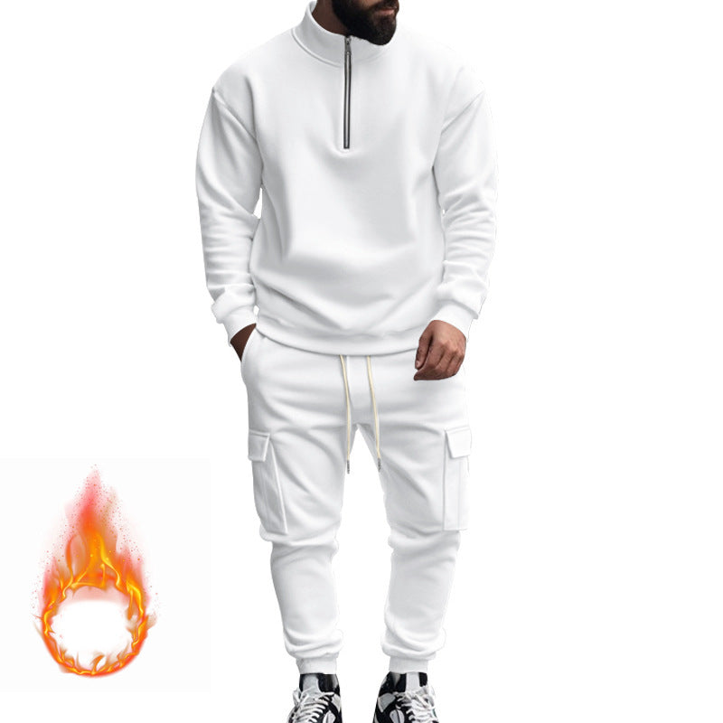 Herren nan sportlicher Cargo-Jogginganzug mit Troyerkragen Shop Nory