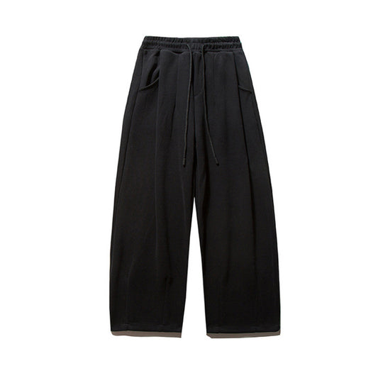 Unisex Weite Jogginghose mit Bundfalten, Elastischem Tunnelzug und Seitentaschen Shop Nory