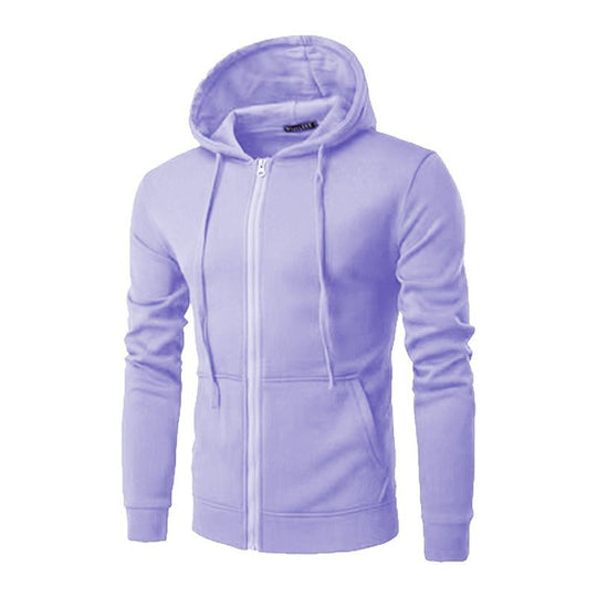 Herren nan Slim-Fit Kapuzensweatjacke mit mittigem Reißverschluss, doppellagiger Kapuze und praktischen Eingrifftaschen Shop Nory