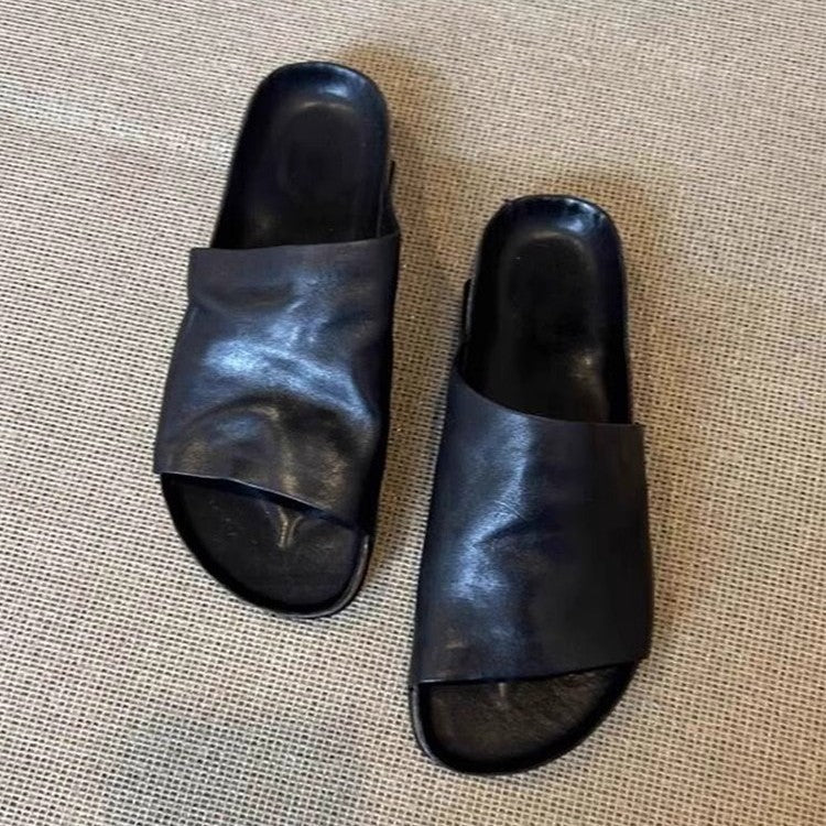 Damen Komfortable Slipper mit geschmeidiger Lederoberfläche und ergonomischem Fußbett