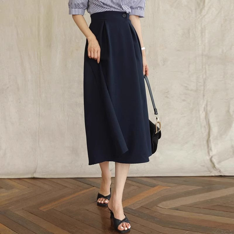 Damen Eleganter A-Linien Midi-Rock Shop Nory