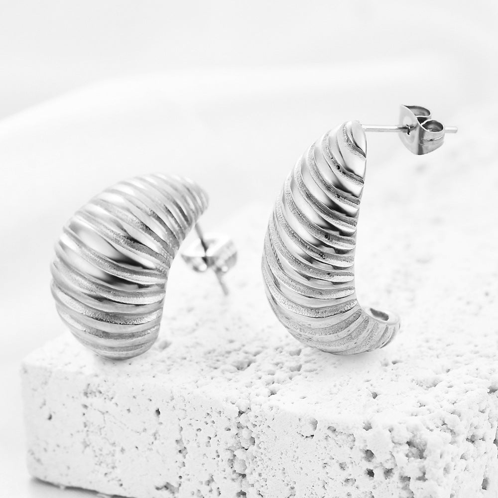 Damen Ohrhänger im eleganten Wellen-Design Shop Nory