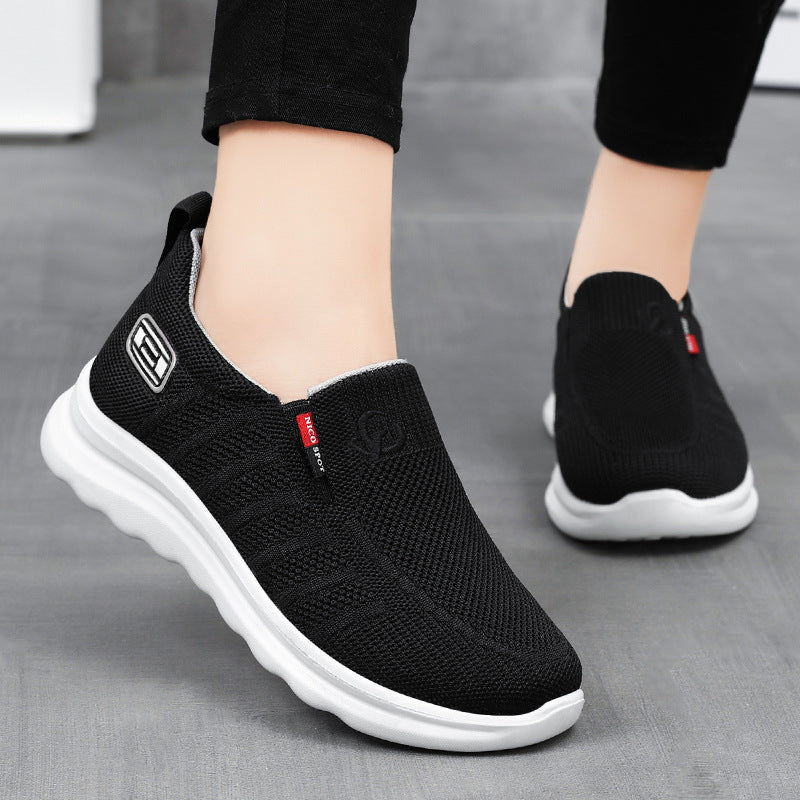 Herren nan atmungsaktiver gestrickter Slip-On Sneaker mit elastischem Einstieg und stoßdämpfender EVA-Zwischensohle Shop Nory