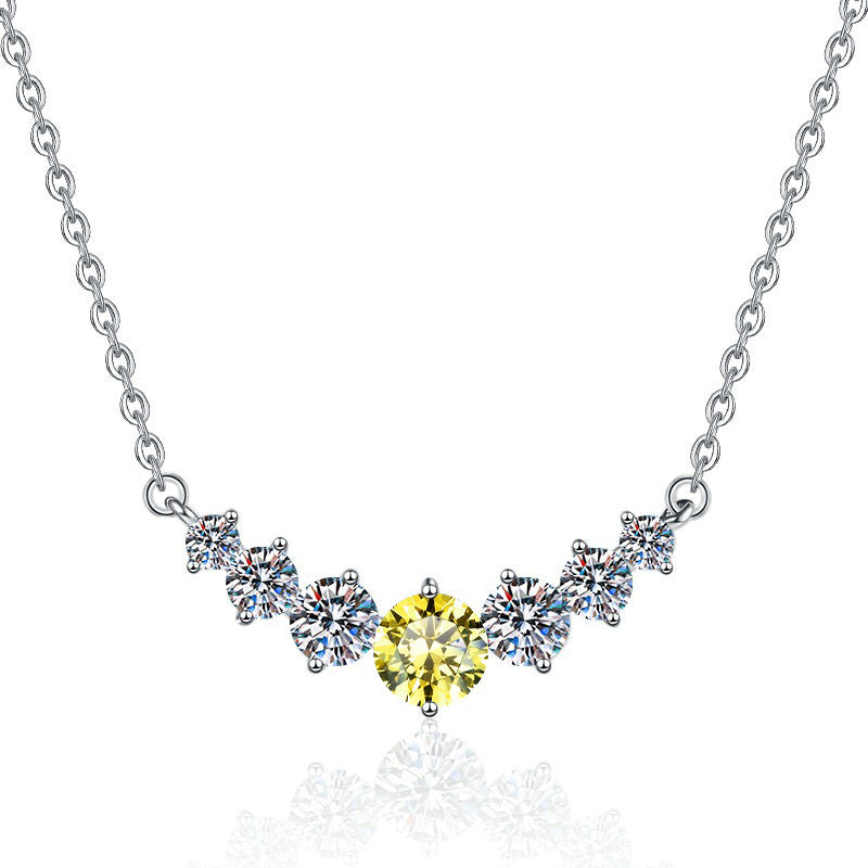 Damen Halskette mit funkelnden Zirkonia und exklusivem Design Shop Nory
