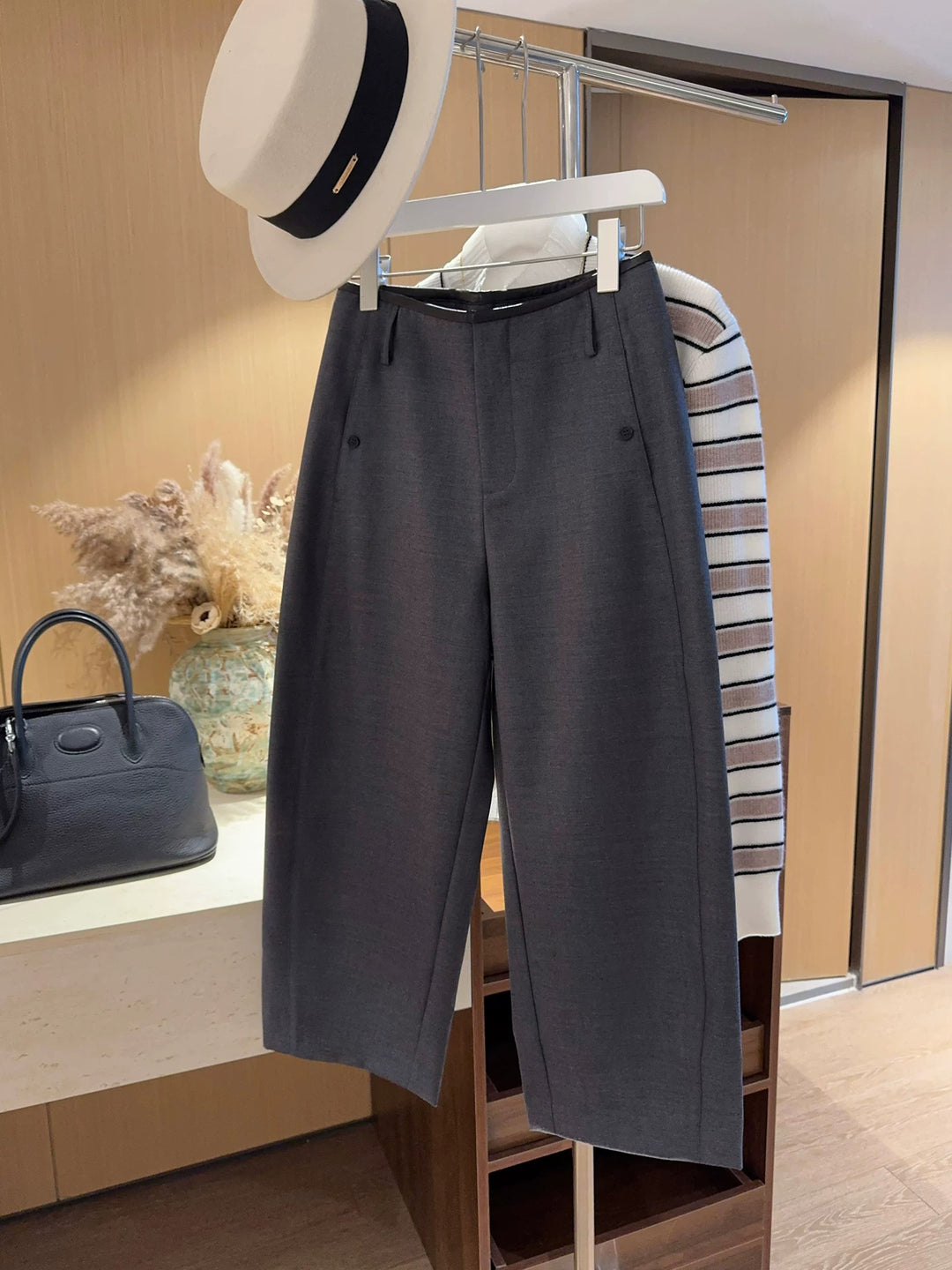 Damen Elegante und weite Anzughose Shop Nory