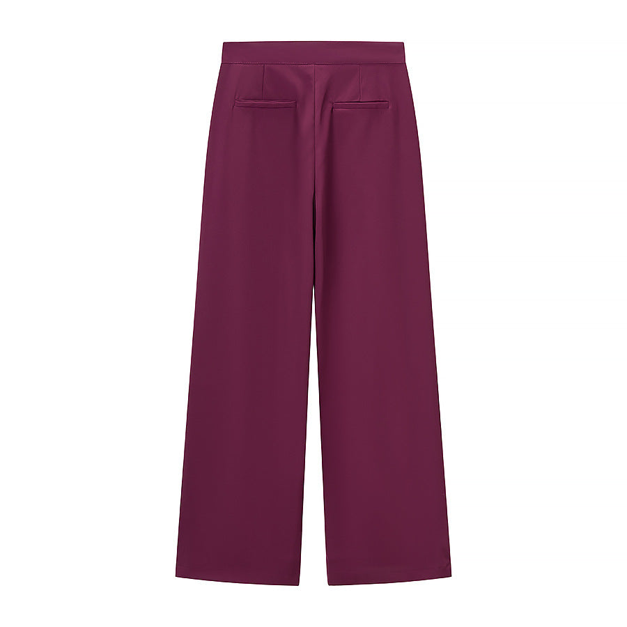 Damen Tailoriertes Hosenanzug-Set mit Federbesatz an den Manschetten Shop Nory