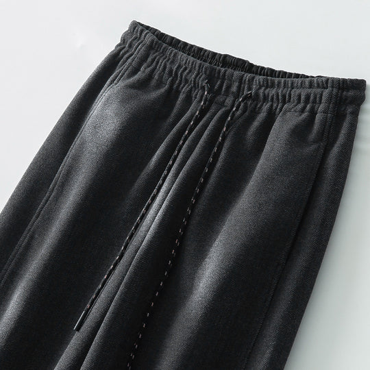 Damen Weite Komfort-Strickhose mit Gummibund und Tunnelzug Shop Nory