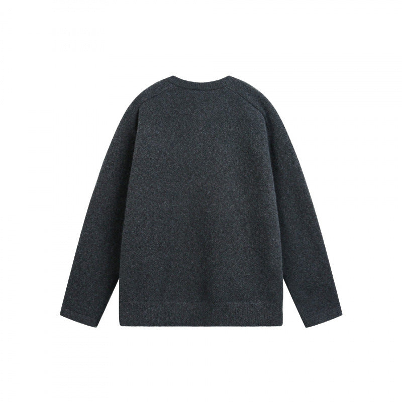 Unisex Feinstrick-Henley-Pullover mit Raglanärmeln und halber Knopfleiste Shop Nory