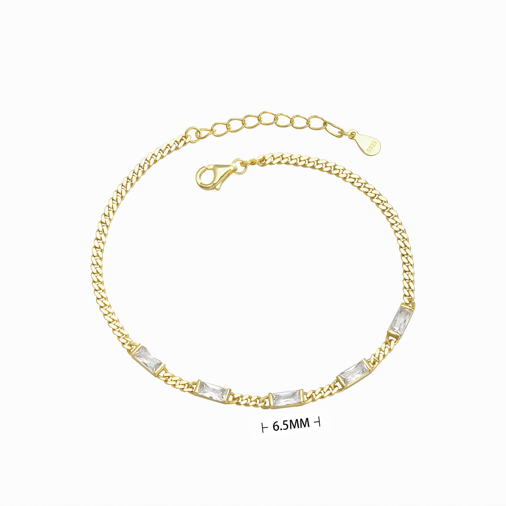 Damen Halskette mit stilvollen grünen Zirkonsteinen in hochwertigem 925 Sterling Silber Shop Nory
