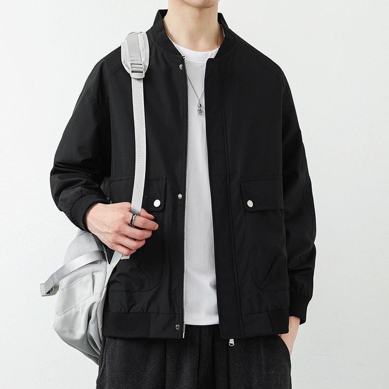 Herren Moderne Utilityjacke mit Stehkragen Shop Nory