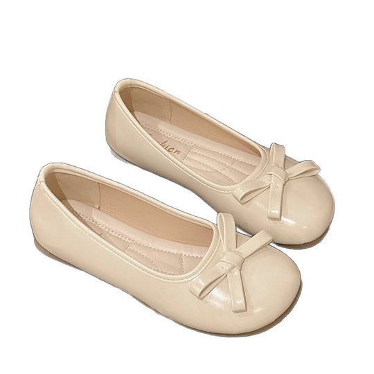 Damen elegante Ballerinas mit zierlichem Schleifenakzent