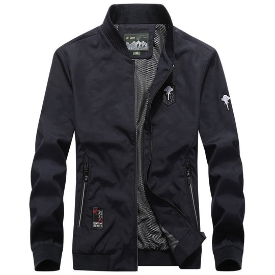 Herren Leichter Bomberblouson mit Mesh‑Futter, Reißverschlusstaschen und Stehkragen Shop Nory