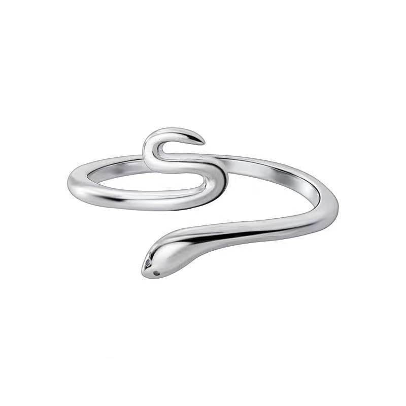 Damen Offener Ring mit eleganten Schlangenmotiven Shop Nory