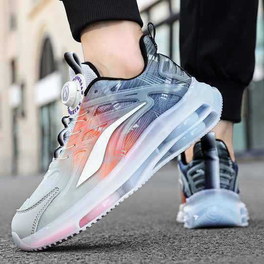 Herren Urbaner Komfort-Sneaker mit sichtbarer Luftkammer, transparentem TPU-Overlay und adaptivem Drehverschluss Shopy Nory