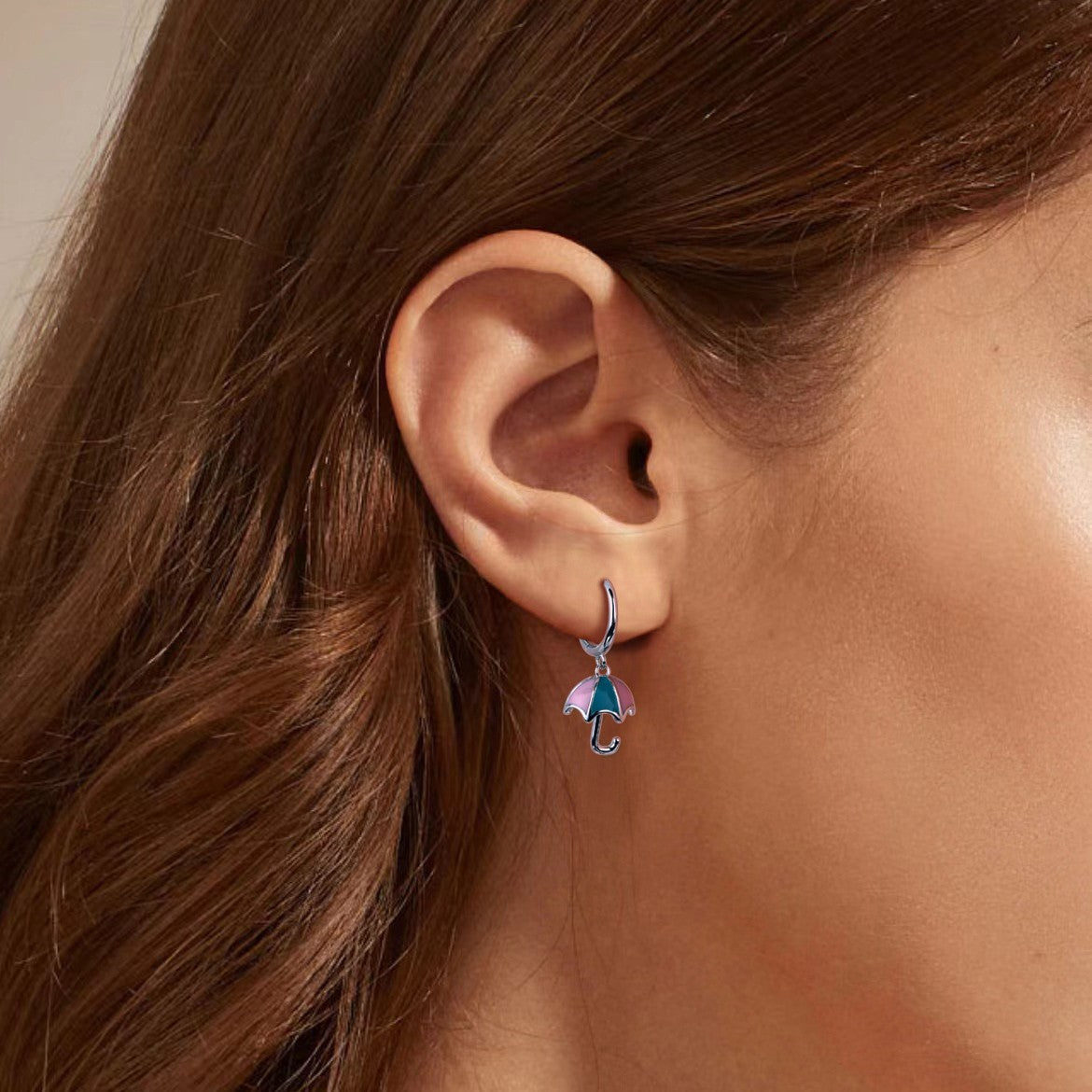 Damen Ohrhänger im stilvollen Regenschirm-Design aus 925 Sterling Silber Shop Nory