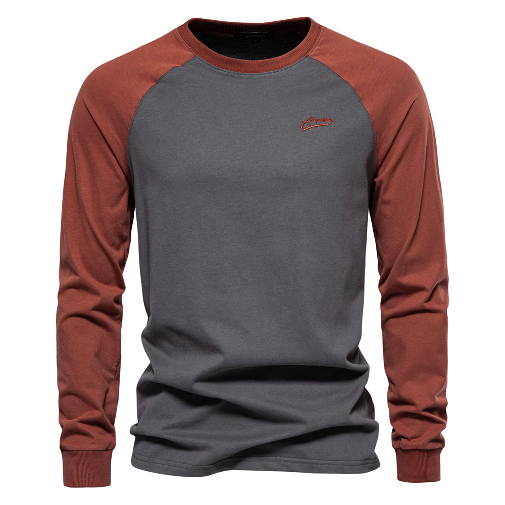 Herren Langarmshirt mit markantem Raglan-Design