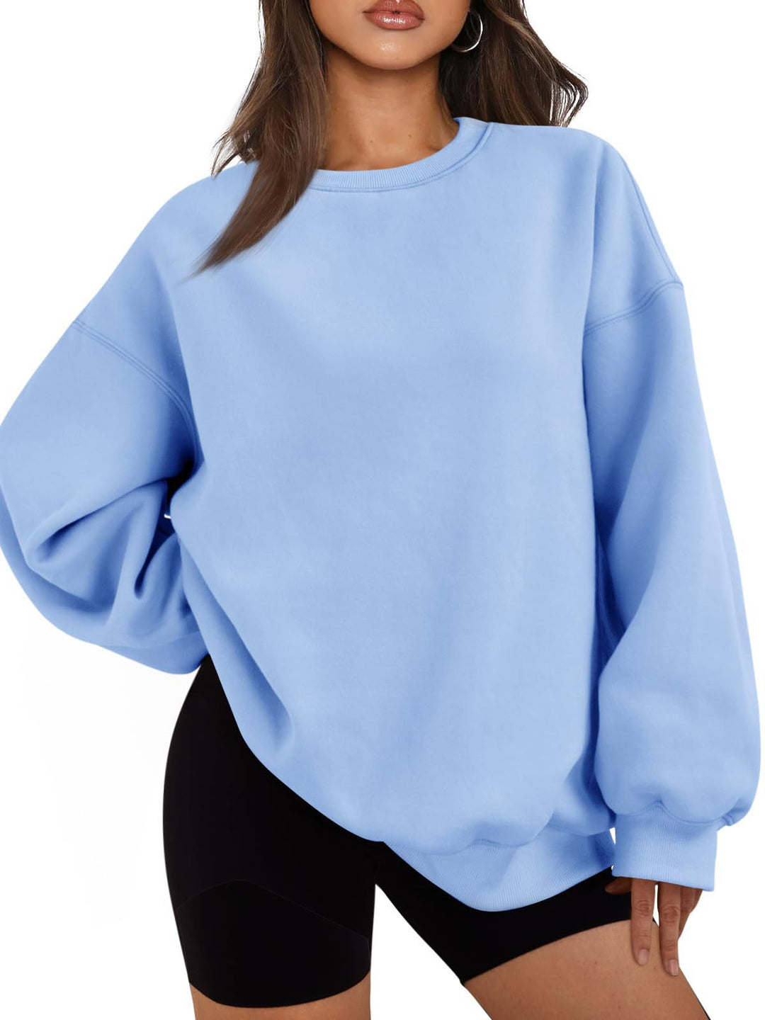 Damen nan Boxy-Crewneck-Sweat mit extraweiter Passform, Raglanärmeln und weichem Fleece-Innenfutter Shop Nory