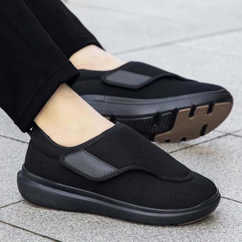 Herren Atmungsaktive Slip-On Sneaker mit Klettverschluss Shop Nory