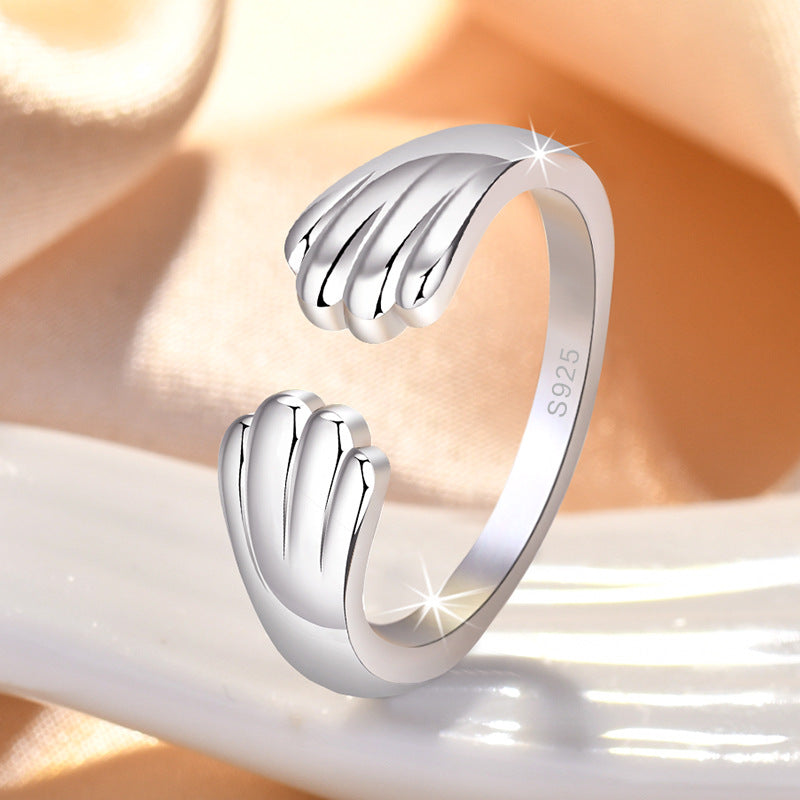 Damen Moderner Ring mit geschwungenem Design Shop Nory