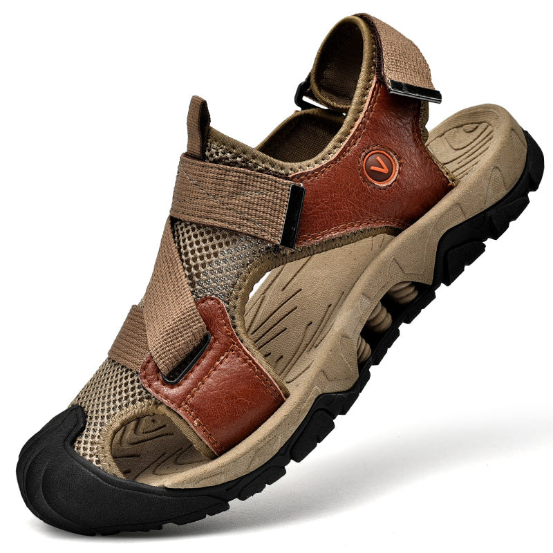 Herren Sportliche Outdoor-Sandalen mit rutschfester Sohle und individuell verstellbaren Riemen Shopnory