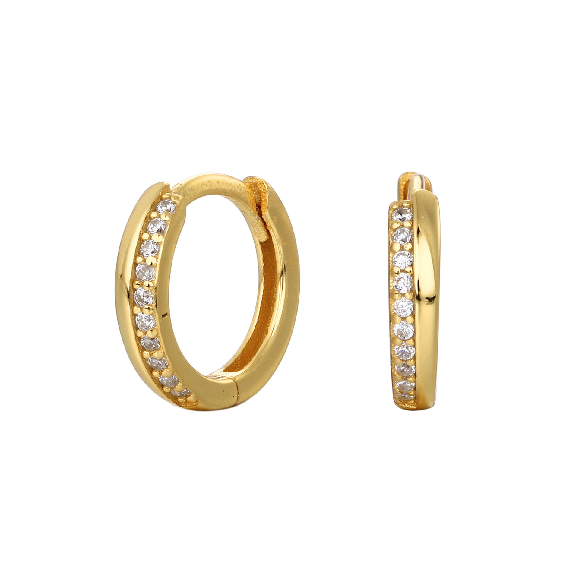 Damen Creolen mit funkelnden Zirkonia Shop Nory