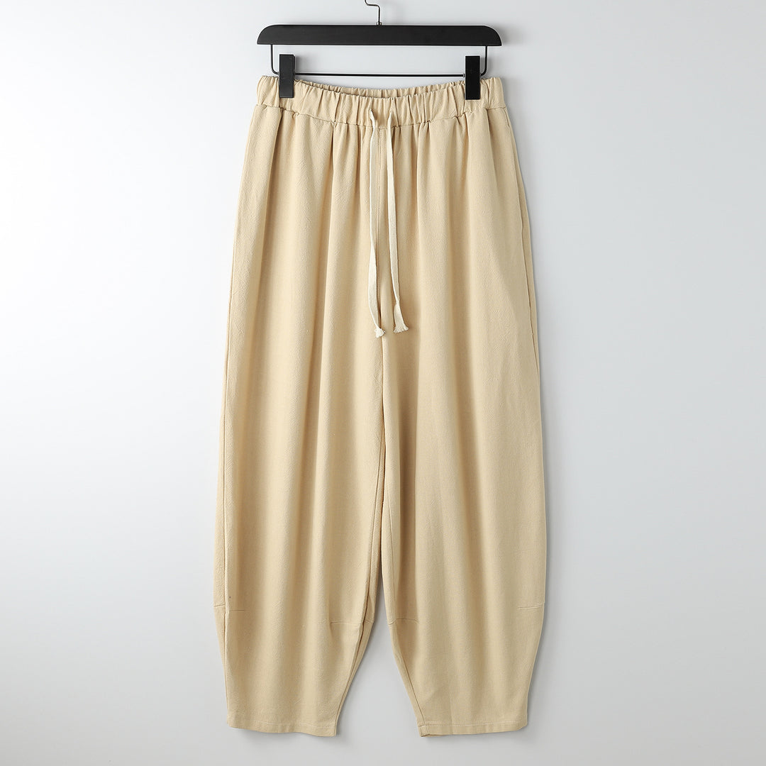 Damen Lässige Harem-Joggerhose mit hohem elastischem Bund und Zugkordel Shop Nory
