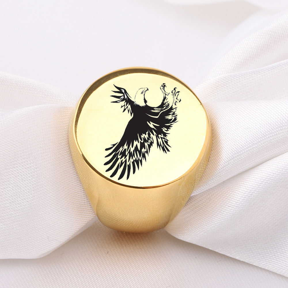 Herren Ring mit kunstvollem Adler-Motiv Shop Nory