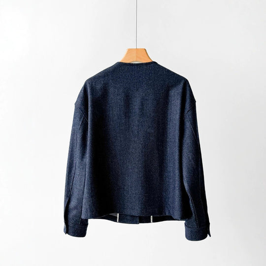 Damen Modische Jacke mit Knöpfen und praktischen Taschen Shop Nory
